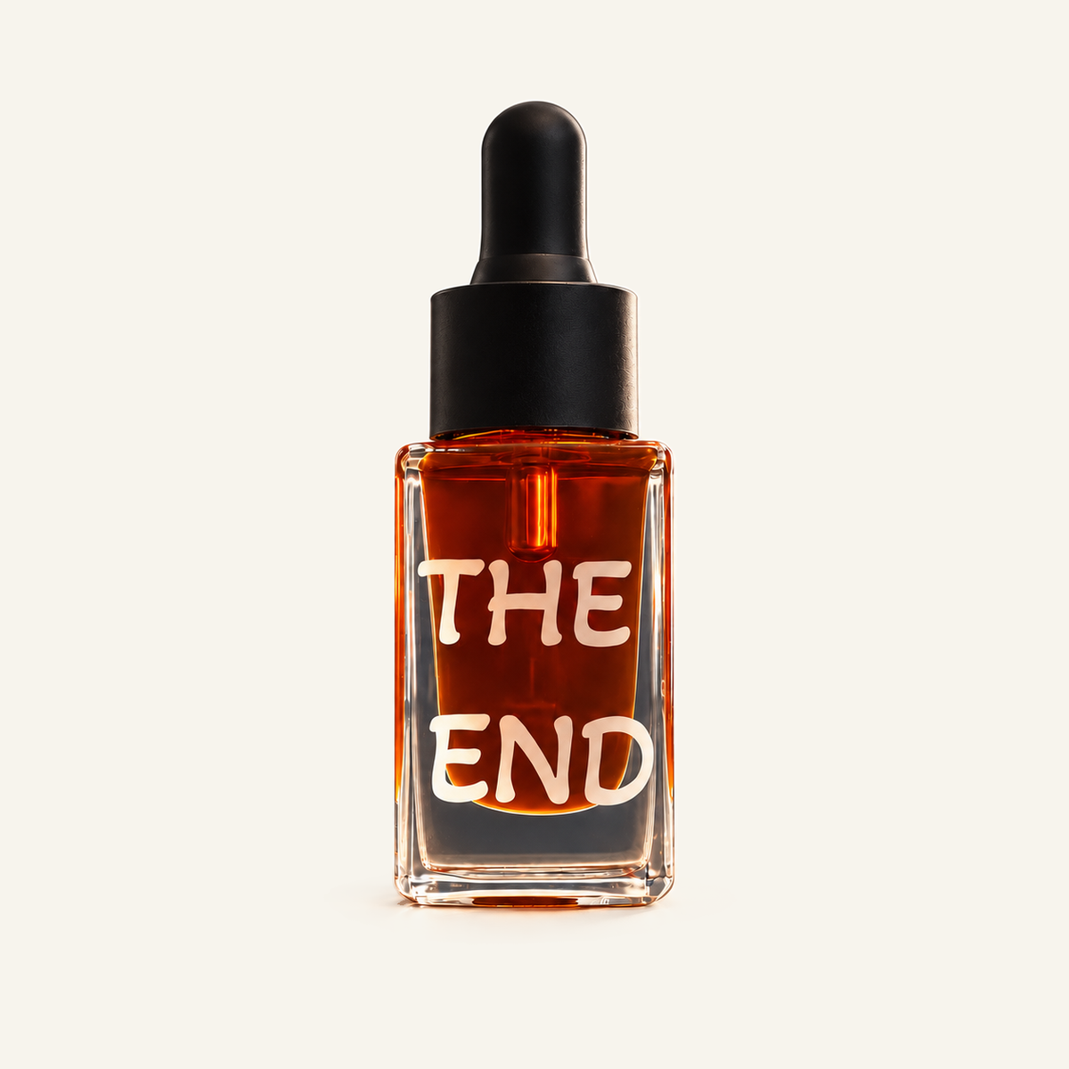 THE END — صورة المنتج بخلفية كريمية